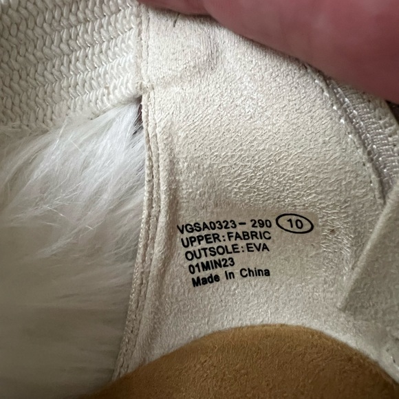 Very G Cream and Tan Espadrille Sandals Sz 10 - Picture 4 of 4